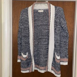 Pink Rose open front cardigan​